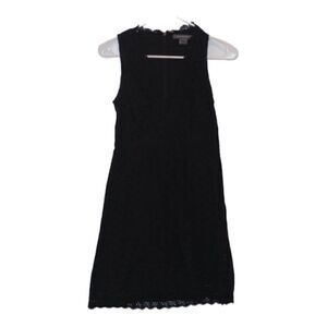 French Connection Black Sleeveless V-Neck A-Line Dress Women's Size 6